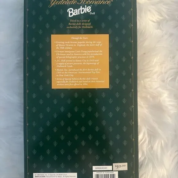 1996 Hallmark Yuletide Romance Barbie Doll Third in Series Special Edition NRFB - Picture 4 of 5